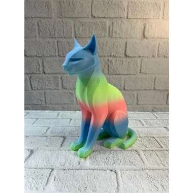 Açık Rainbow Kedi Biblo Modern Salon ve Raf Dekoru