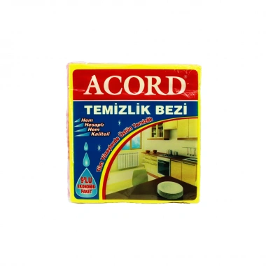 ACORD KOD-384 9 PARÇA TEMİZLİK BEZİ 35X37CM (5468)