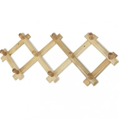 AHŞAP 10 KOLLU AKORDİYON DUVAR ASKISI (5468)