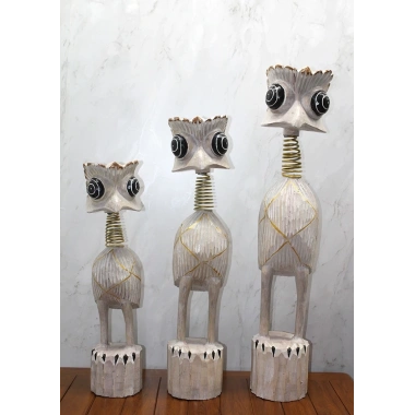 Ahşap 3lü Deve Kuşu Seti 90 Cm Trendy:7