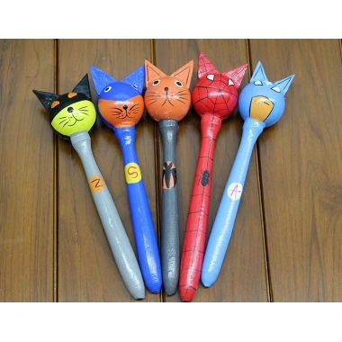 Ahşap 5li Marakas Seti Model 2