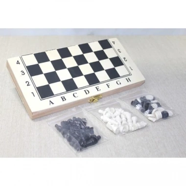 Ahşap Kutulu Satranç Tavla Seti Model 4