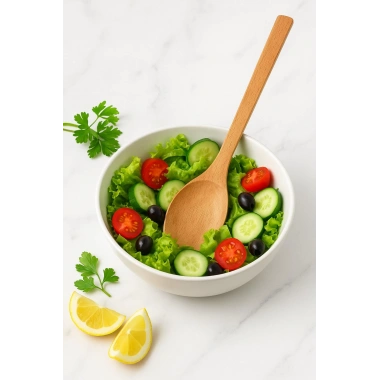 Ahşap Yemek Hazırlık Kaşığı 27 cm