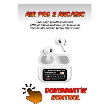 Air 2 Max Plus Anc Dokunmatik Ekranlı Bluetooth Kulaklık Ios Android Tüm Telefonlara Uyumlu Kulaklık