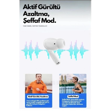 Air 2 Max Plus Anc Dokunmatik Ekranlı Bluetooth Kulaklık Ios Android Tüm Telefonlara Uyumlu Kulaklık