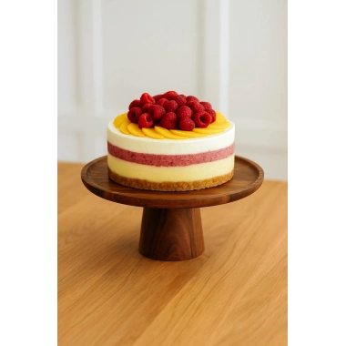 Akasya Ayaklı Sunumluk & Sunum Tabağı & Sunum Servisi 25x25x10 cm