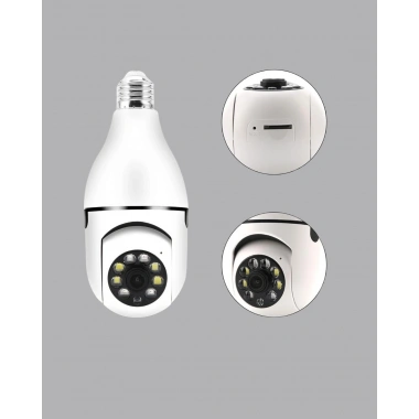 Akıllı Duy Kamera 360 Derece Dönebilir ve PTZ Teknolojili