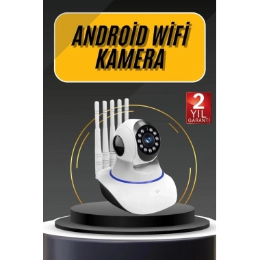 Akıllı Gece Görüşlü Sensörlü Wifi Kamera Telefondan Takip Edilebilir