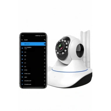 Akıllı Gece Görüşlü Sensörlü Wifi Kamera Telefondan Takip Edilebilir