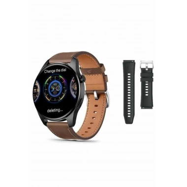 Akıllı Saat 1.5 Inç Amoled Ekran Çift Kordonlu GPS NFC Uyumlu