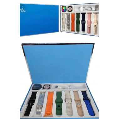 Akıllı Saat 7 Kordon Hediyeli Takvim Alarm Nabız Ölçer Bildirim Görme Sesli Görüşme