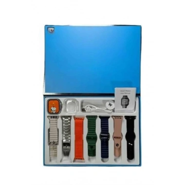 Akıllı Saat 7 Kordon Hediyeli Takvim Alarm Nabız Ölçer Bildirim Görme Sesli Görüşme