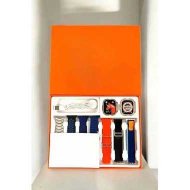 Akıllı Saat 7 Kordonlu Metal,Plastik Ve Hasır Kordon Seçeneği