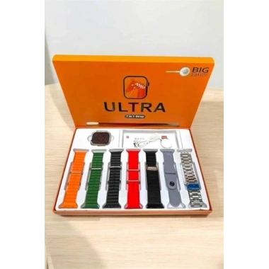 Akıllı Saat 7 Kordonlu Metal,Plastik Ve Hasır Kordon Seçeneği