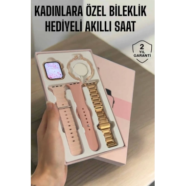 Akıllı Saat Adımsayar, Nabız Takibi ve GPS Destekli Kadınlara Özel