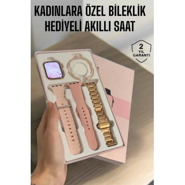 Akıllı Saat Adımsayar, Nabız Takibi ve GPS Destekli Kadınlara Özel
