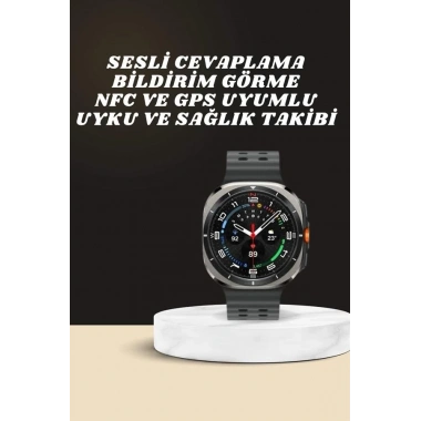 Akıllı Saat Amoled Ekran Bluetooth Bağlantılı Sağlık Takibi GPS Uyumlu