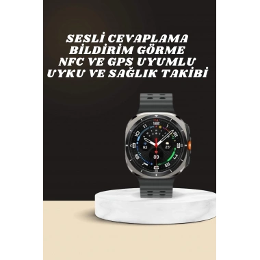 Akıllı Saat Amoled Ekran Bluetooth Bağlantılı Sağlık Takibi GPS Uyumlu