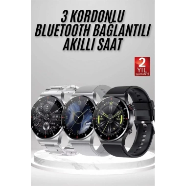 Akıllı Saat Amoled Ekran Bluetooth Bağlantılı Sesli Görüşme Nabız Ölçer