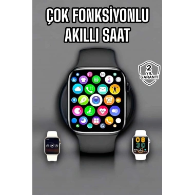 Akıllı Saat Amoled Ekran GPS ve Uyku Takibi Bluetooth Bağlantılı