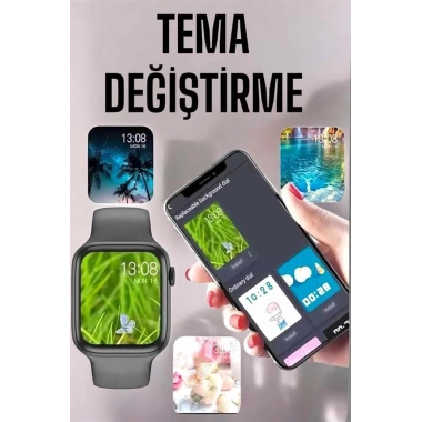 Akıllı Saat Amoled Ekran Yeni Nesil Bluetooth Bağlantılı