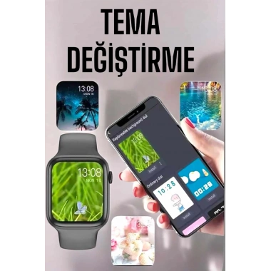 Akıllı Saat Amoled Ekran Yeni Nesil Bluetooth Bağlantılı