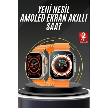 Akıllı Saat Android ve İOS Uyumlu 49 MM NFC Özelliği GPS Takibi