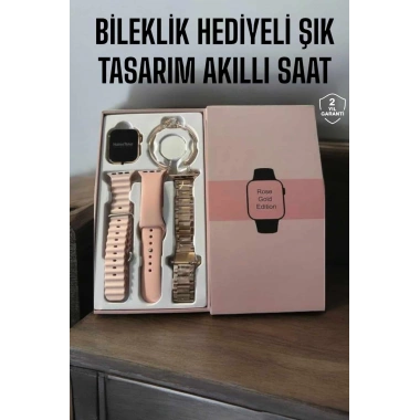 Akıllı Saat Bileklik Hediyeli Uzun Pil Ömrü GPS Takibi