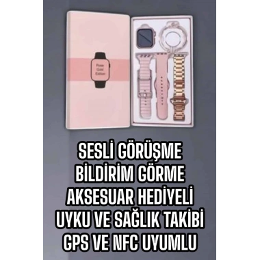 Akıllı Saat Bluetooth Bağlantılı Aksesuar Hediyeli GPS Takibi