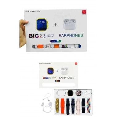 Akıllı Saat Bluetooth Kulaklık Hediyeli Bildirim Görme Sesli Görüşme Çoklu Kordon