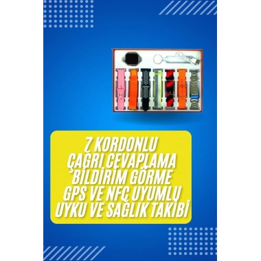 Akıllı Saat Çağrı Cevaplayabilen Unısex 7 Kordonlu Müzik Dinleme