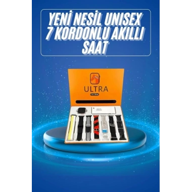 Akıllı Saat Çağrı Cevaplayabilen Unısex 7 Kordonlu Müzik Dinleme