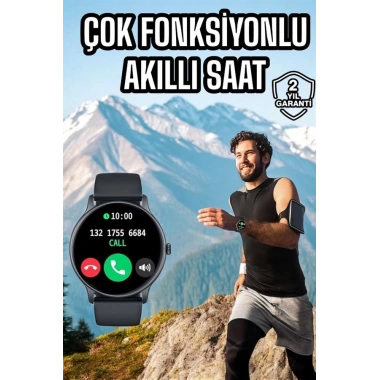 Akıllı Saat Çok Fonksiyonlu Sesli Görüşme NFC Uyumlu Amoled Ekran