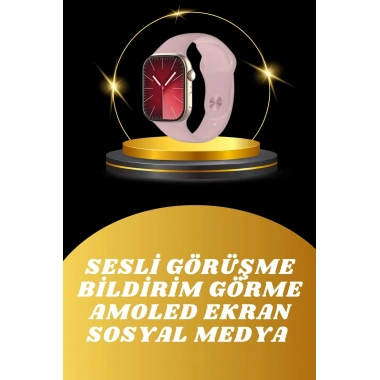Akıllı Saat İos Andorid Destekli Arama Özeliği Sensörlü Bluetooth Bağlantılı