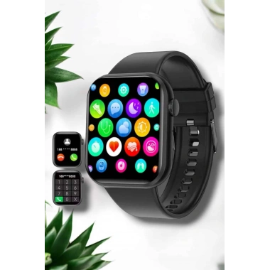 Akıllı Saat iOS ve Android ile Uyumlu Şık ve Çok Fonksiyonlu