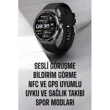 Akıllı Saat Nabız Sensörlü Bildirim Görebilen Spor Modları GPS Takibi