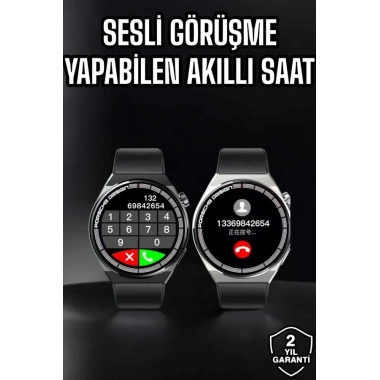 Akıllı Saat Nabız Sensörlü Bildirim Görebilen Spor Modları GPS Takibi