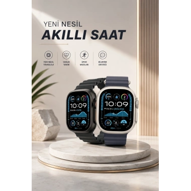 Akıllı Saat Sesli Görüşme Titreşimli GPS Bağlantısı Müzik Dinleme Sosyal Medya Bildirimleri