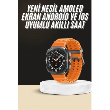 Akıllı Saat Unısex Zarif Görünümlü Titanyum Kasa Amoled Ekran Müzik Dinleme