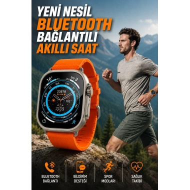 Akıllı Saat Uyku ve Spor Takibi Yeni Nesil Bluetooth Bağlantılı Amoled Ekran