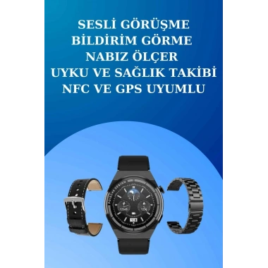 Akıllı Saat ve Kulaklık Seti Dokunmatik Ekran 5.0 Bluetooth Bağlantılı Sesli Görüşme