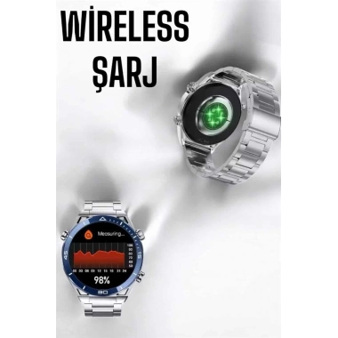 Akıllı Saat Yeni Nesil 2024 Model Metal Kordonlu Bluetooth Bağlantılı