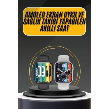 Akıllı Saat Yeni Nesil Android ve İOS Uyumlu Titreşim Modlu Alarm Kronometre
