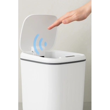 Akıllı Sensörlü Antibakteriyel Çöp Kovası 20 lt Piller Kutuya Dahil