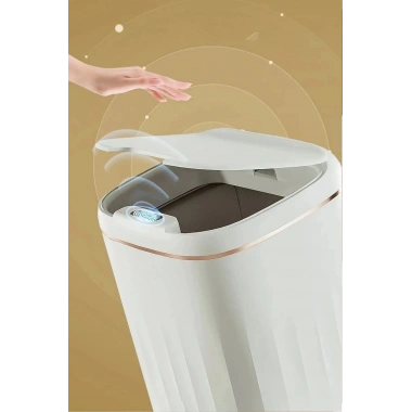 Akıllı Teknolojik Çöp Kutusu UV Işıklı Otomatik Aç Kapat Sensörlü Mutfak Banyo Ev 20L