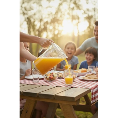Akrilik 2 Lt Şeffaf Sürahi (Buzdolabı Kapak Rafına Sığar)