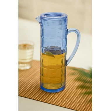 Akrilik Allegra 1,5 Lt Lacivert Sürahi (Buzdolabı Kapak Rafına Sığar)