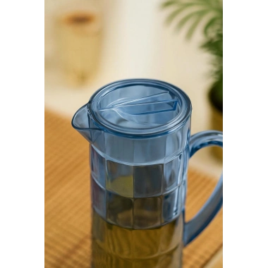 Akrilik Allegra 1,5 Lt Lacivert Sürahi (Buzdolabı Kapak Rafına Sığar)