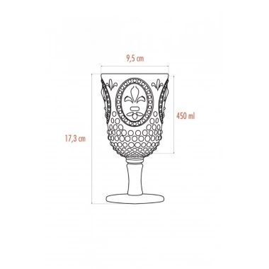 Akrilik Aquamarin 6lı Kadeh & Su Meşrubat Kahve Yanı Bardağı 450 ml ( Cam Değildir )