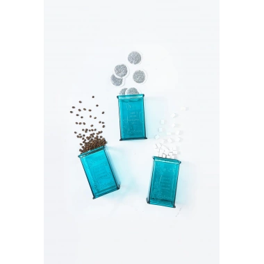 Akrilik Aquamarin Şeker Kahve Çay Kavanozu 500 Ml (Vakum Kapak )